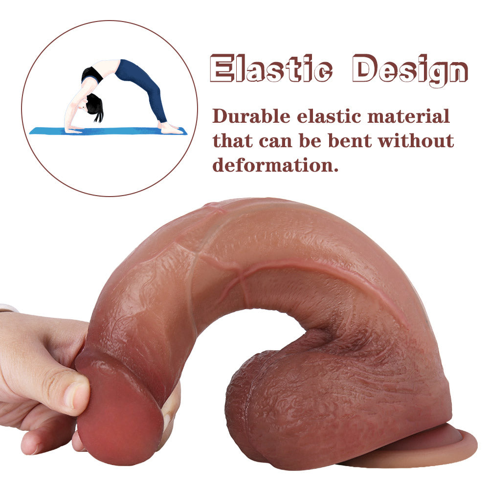 uae dubai bestG55MuscleManUltraRealisticDualDensityLiquidSiliconeSuctionCupDildowithBalls9.5Inchsex meaning