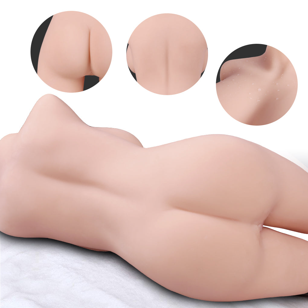 Sex toys dubai🎁 8.8kg solid silicone bust doll male masturbation young woman ripe buttocks three intercourse(3 days delivery)toys men