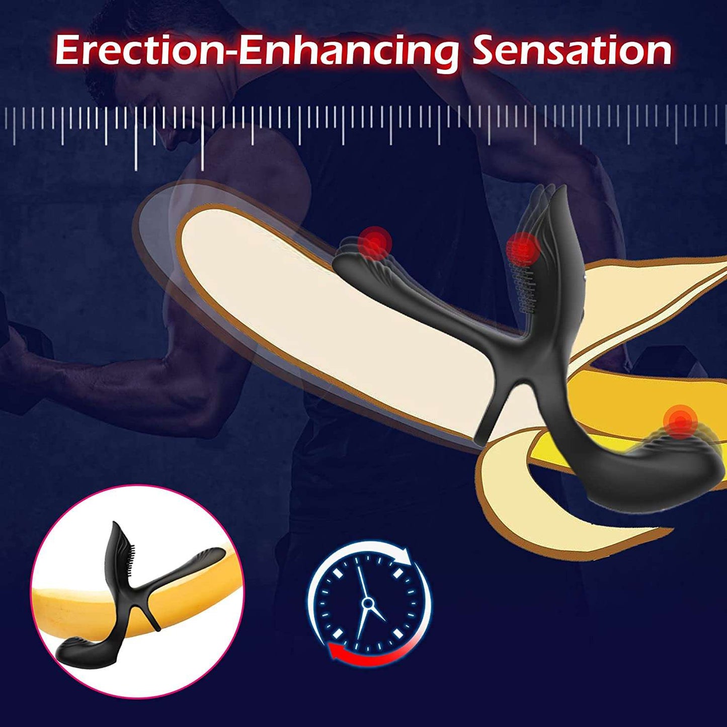 Sex toys dubai3in1VibratingCockRingwith10ModesMen’sPenisRingsVibratorstoys men