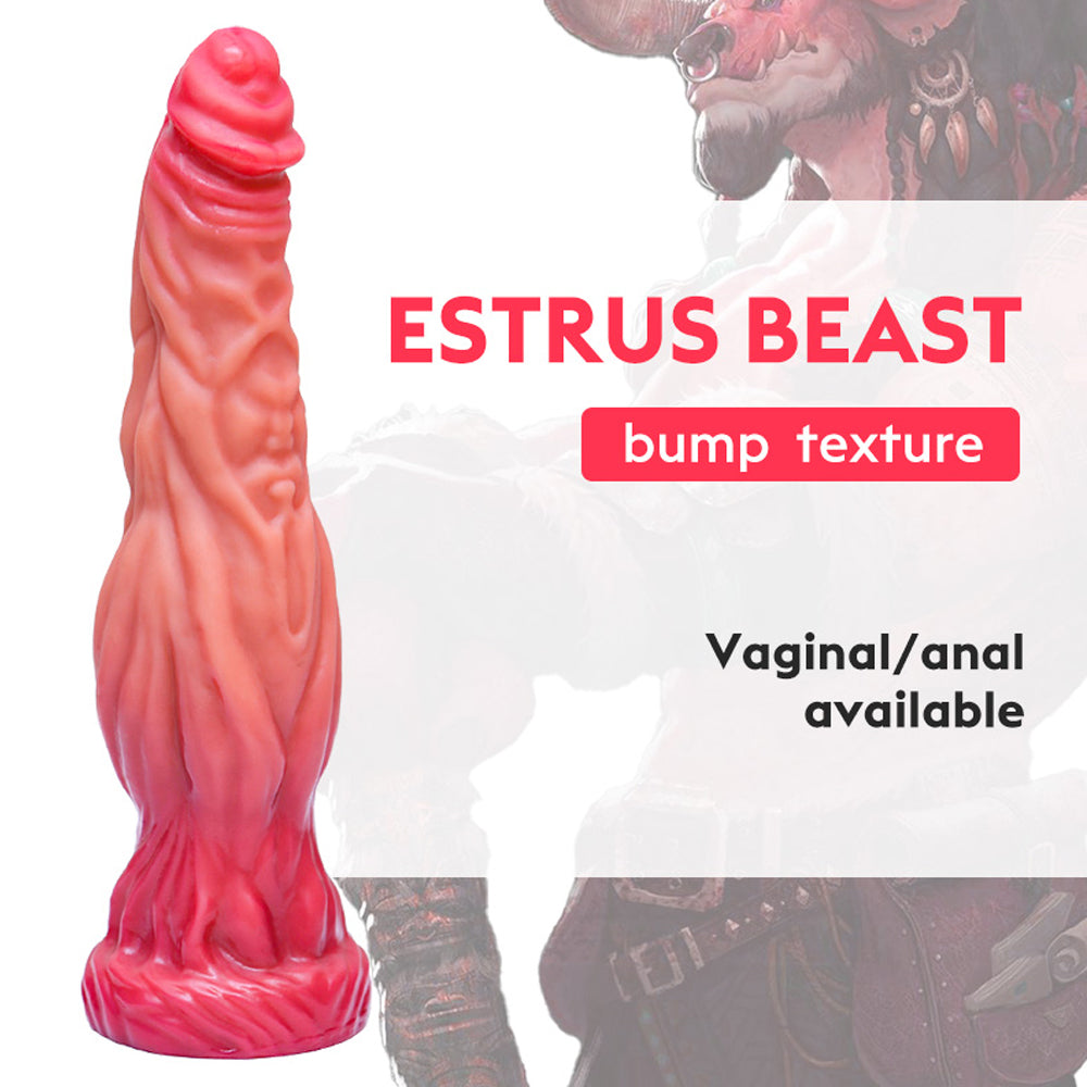 DILDO FOR WOMEN SILICONE PINK WITH SUCTION CUP 10 INCH