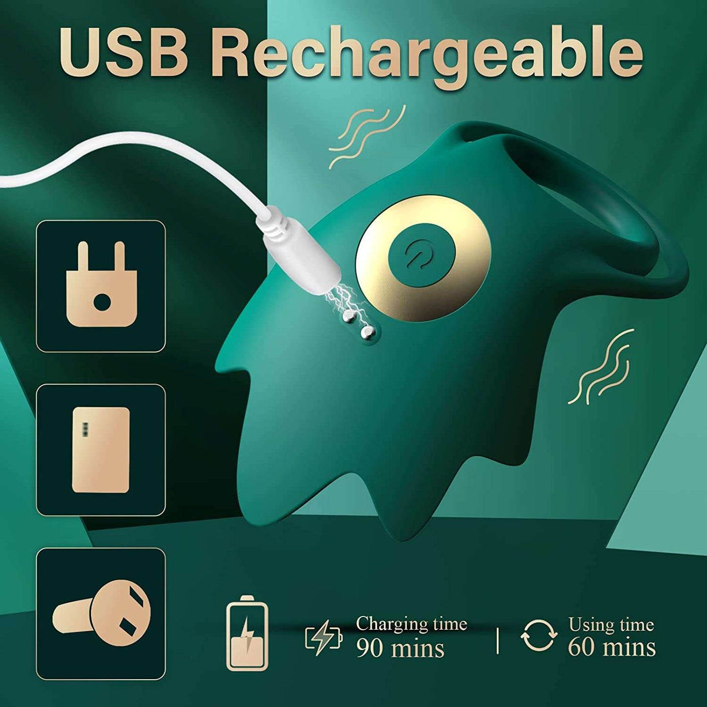 Sex toys dubaiPenisDelayRingVibratorwith10VibrationModes&USBRechargeable(RemoteControl)toys men