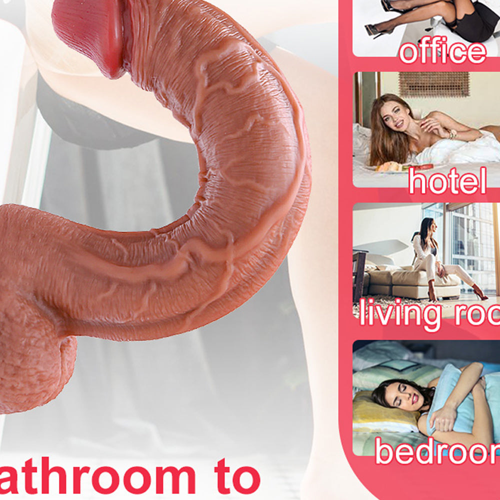 Dildo toy for women Most Realistic Dildo Thrusting Dildo 12.8 Inch