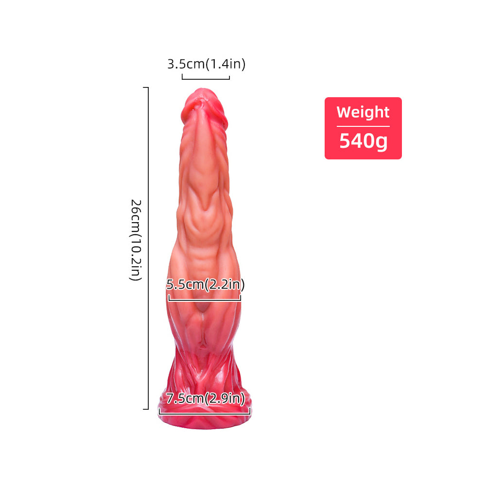 DILDO FOR WOMEN SILICONE PINK WITH SUCTION CUP 10 INCH