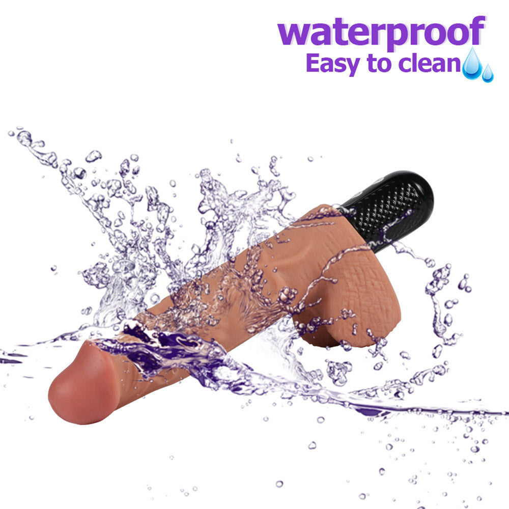 Sex toys dubaiD13Silicone10FunctionClassicRealisticDildoVibratorwithBalls10Inchtoys men