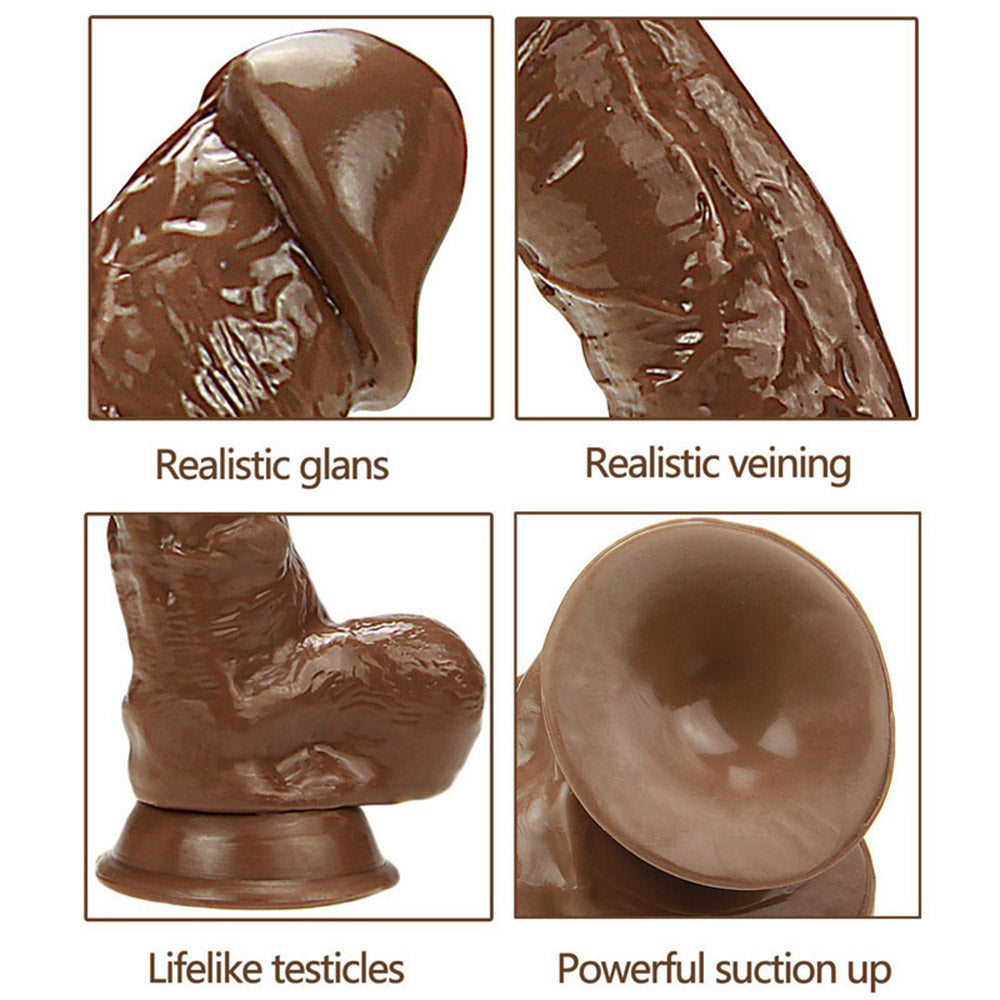 Sex toys dubaiA34LargeRealisticSexyVeinsTextureSuctionCupDildowithBalls9.7Inchtoys men
