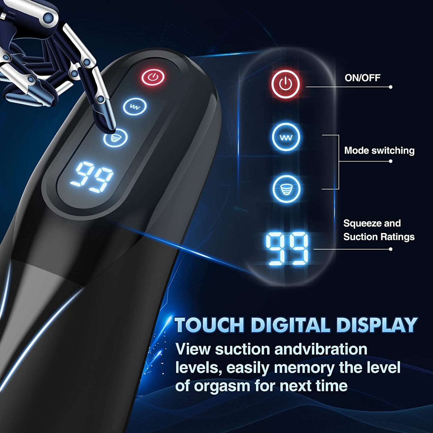 Sex toys dubaiSolotouchscreenautomaticstretchingmulti-frequencyvibrationintelligentheatingaircraftcuptoys men