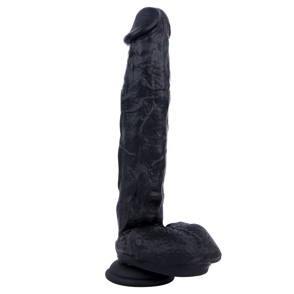 Sex toys dubaiB79MonsterExtra-LargeUltraRealisticLiquidSiliconeSuctionCupDildowithBalls10.6Inchtoys men