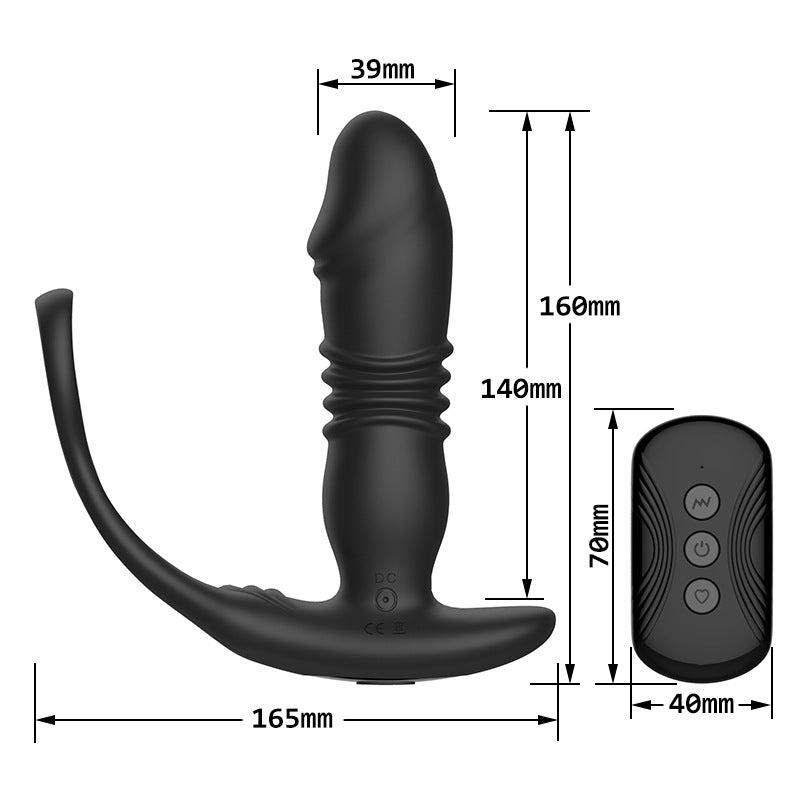 Sex toys dubaiRemoteControl7ModesHeadRetractableAnalPlugwithCockRingforMen,CouplesSexToystoys men