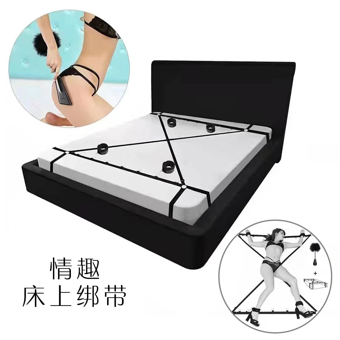 Sex toys dubaismeroticsuppliesreinforcedsleeperstrapbondagehandandfootcuffsbondagesettoys men