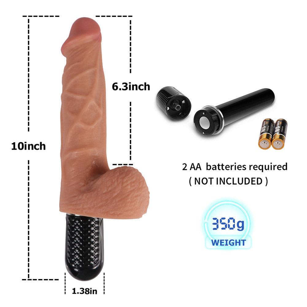 Sex toys dubaiD13Silicone10FunctionClassicRealisticDildoVibratorwithBalls10Inchtoys men