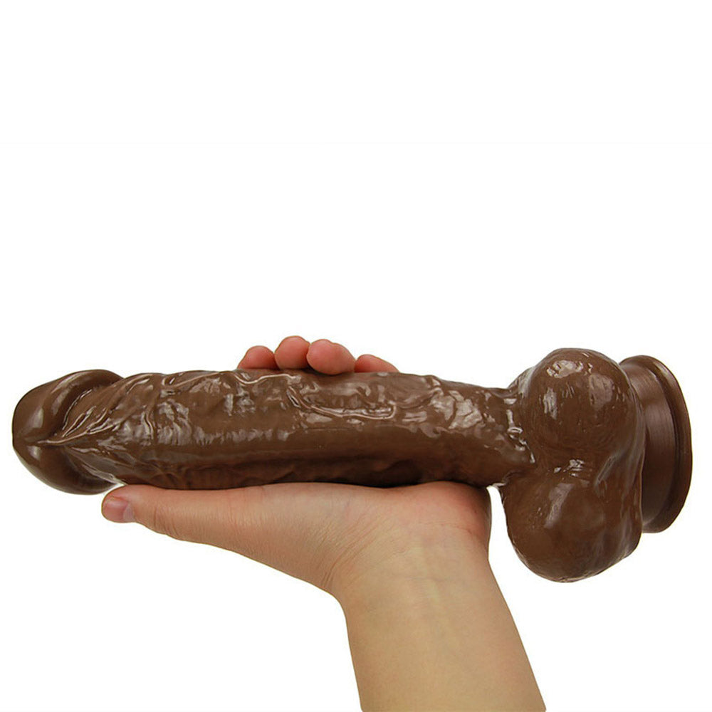 Sex toys dubaiA34LargeRealisticSexyVeinsTextureSuctionCupDildowithBalls9.7Inchtoys men