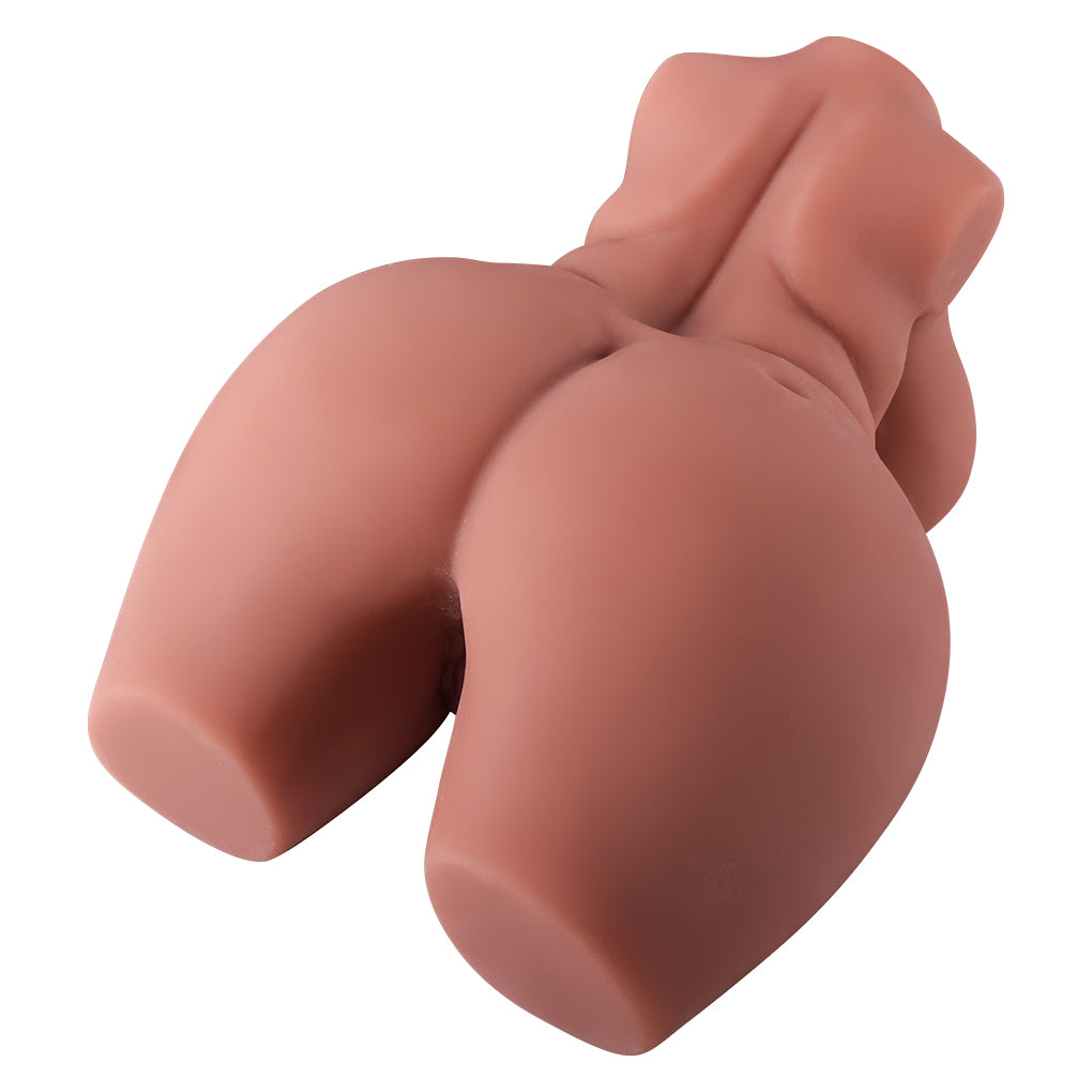 Sex toys  dubai3.9kg Coffee Color Kilogram Jumbo Boobs and Nipples Sex Half Doll with 3 Realistic Textured Virgin Vagina and Vagina Cups GetmoreFuntoys  men