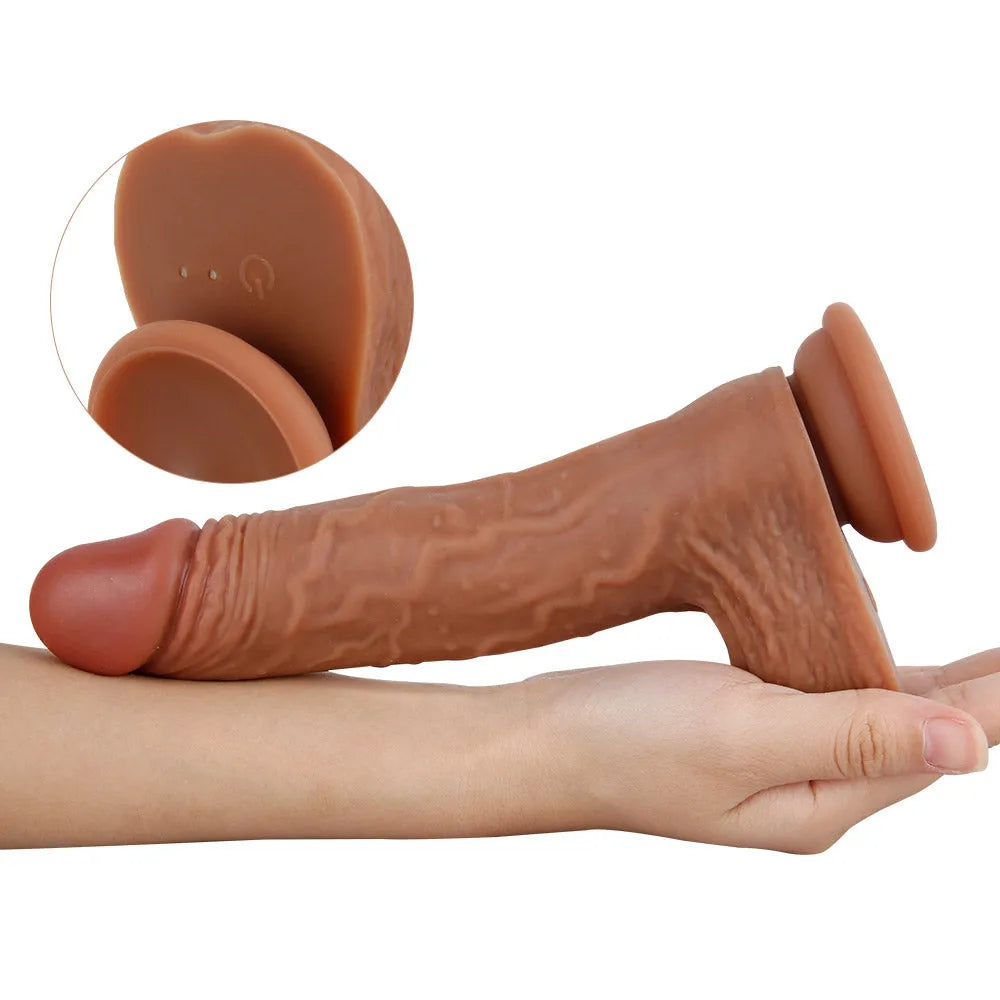 Most Realistic Silicone Dildo for Women – 8.5 Inch Big Penis Vibrator Meat Stick