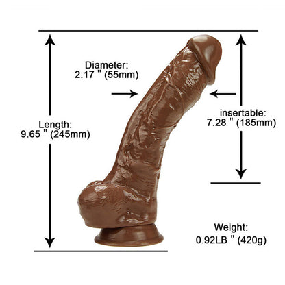 Sex toys  dubaiA34LargeRealisticSexyVeinsTextureSuctionCupDildowithBalls9.7Inchtoys  men
