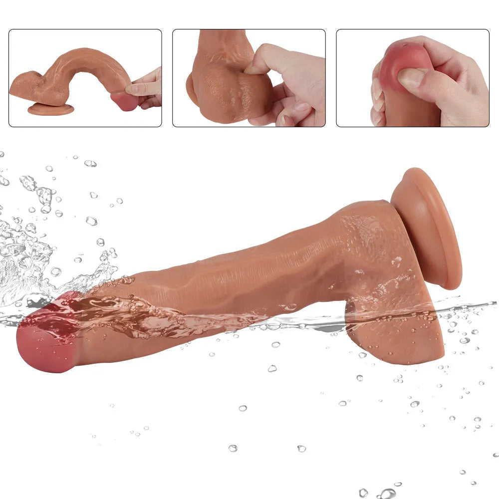 Dildo toy  Extra Large Ultra Realistic Silicone for women Realistic squirting 9.4Inch