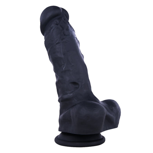 Sex toys  dubaiB132ClassicGirthyRealisticBlackLiquidSiliconeSuctionCupDildowithBalls8.6Inchtoys  men