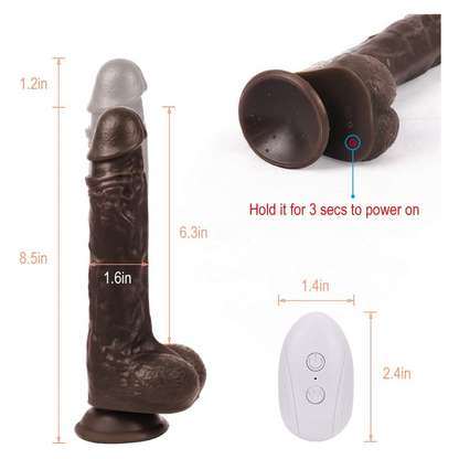 Sex toys  dubai3cmAutomaticThrustingRemoteControlRealisticDildoSexToyforWomenwith8VibratingModes(Black)toys  men