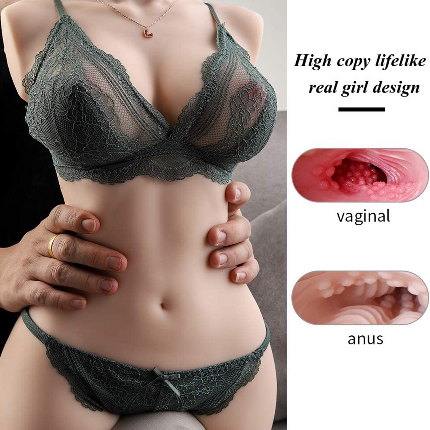 Sex toys  dubai2.5kgHalfBodySexDollwith3DTightVaginalAnalandBigBoobsforMenMasturbator(NeighborVirgin)toys  men