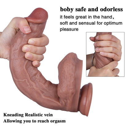 Sex toys  dubaiB79MonsterExtra-LargeUltraRealisticLiquidSiliconeSuctionCupDildowithBalls10.6Inchtoys  men