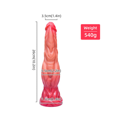 DILDO FOR WOMEN  SILICONE PINK WITH SUCTION CUP 10 INCH