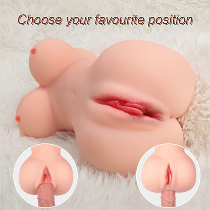 Sex toys  dubai3-in-1HalfBodyPocketSexToyswithBoobs,Realistic3DTexturedPussyandAnalTunnels(0.65kg20*11*10cm)toys  men