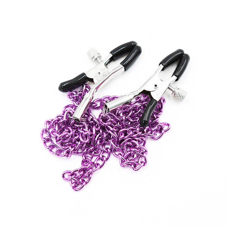 Sex toys  dubaiAdjustableNippleClampsWithMetalChain(3 days delivery)toys  men