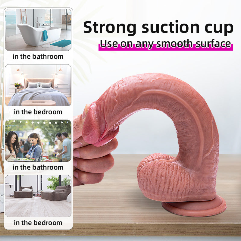 Dildo toy  Extra Large Ultra Realistic Silicone for women black