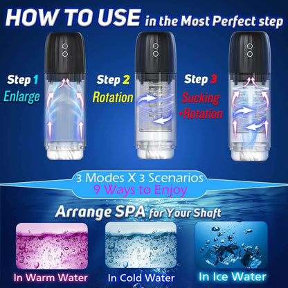 Sex toys  dubai2in1AutomaticMaleMasturbatorCupwith7SuckingRotating,Blowjobtoys  men