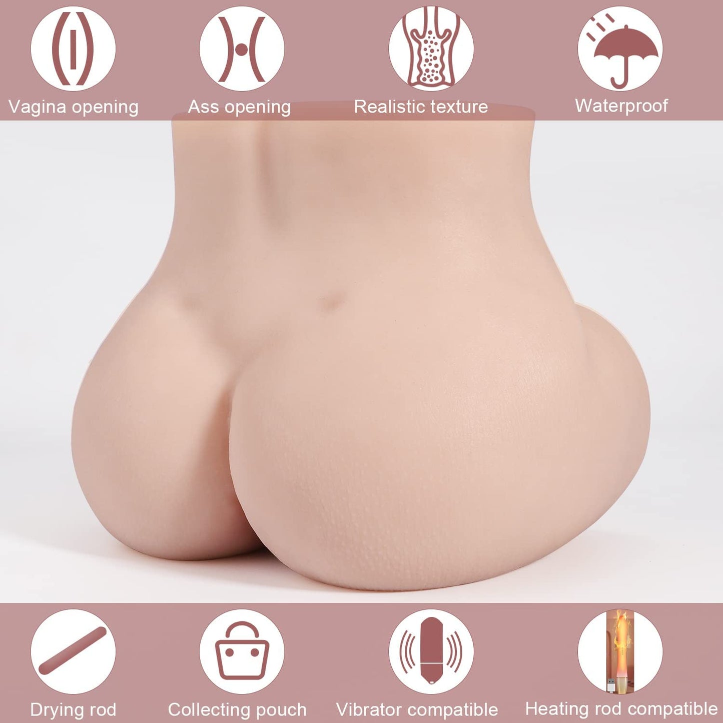 sex doll uae men video3DMiniSexMasturbatorwithRealisticPussy&AssforMenMasturbation,Double-EntryStrokerAdultLoveDollforVaginalAnalSexPleasureFlesh(2.6KG,5.7LB)Realistic Silicone  Style