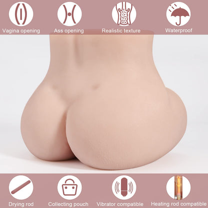 sex doll uae men video3DMiniSexMasturbatorwithRealisticPussy&AssforMenMasturbation,Double-EntryStrokerAdultLoveDollforVaginalAnalSexPleasureFlesh(2.6KG,5.7LB)Realistic Silicone  Style