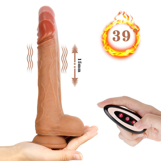 Sex toys  dubai🎁 D40RealisticThrusting&WarmingSiliconeVibratingDildowithRemoteControl8.3Inch(3 days delivery)toys  men