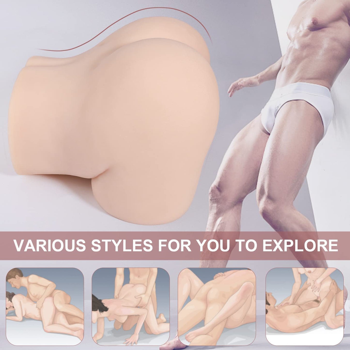 sex doll uae men video3DMiniSexMasturbatorwithRealisticPussy&AssforMenMasturbation,Double-EntryStrokerAdultLoveDollforVaginalAnalSexPleasureFlesh(2.6KG,5.7LB)Realistic Silicone  Style