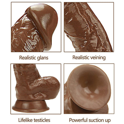 Sex toys  dubaiA34LargeRealisticSexyVeinsTextureSuctionCupDildowithBalls9.7Inchtoys  men