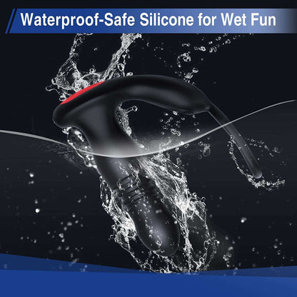 Sex toys  dubai7ModesHeadRetractableAnalPlugwithCockRingforMen,CouplesSexToystoys  men