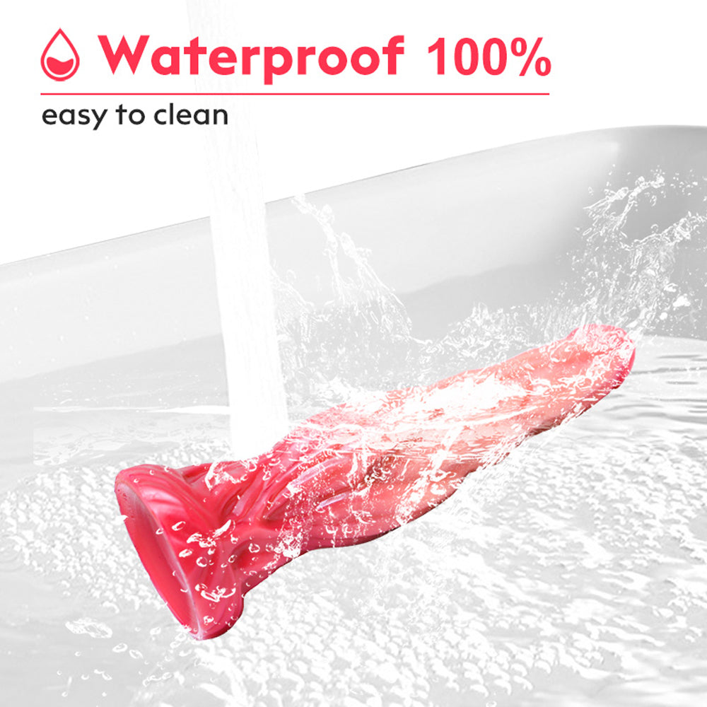 DILDO FOR WOMEN  SILICONE PINK WITH SUCTION CUP 10 INCH
