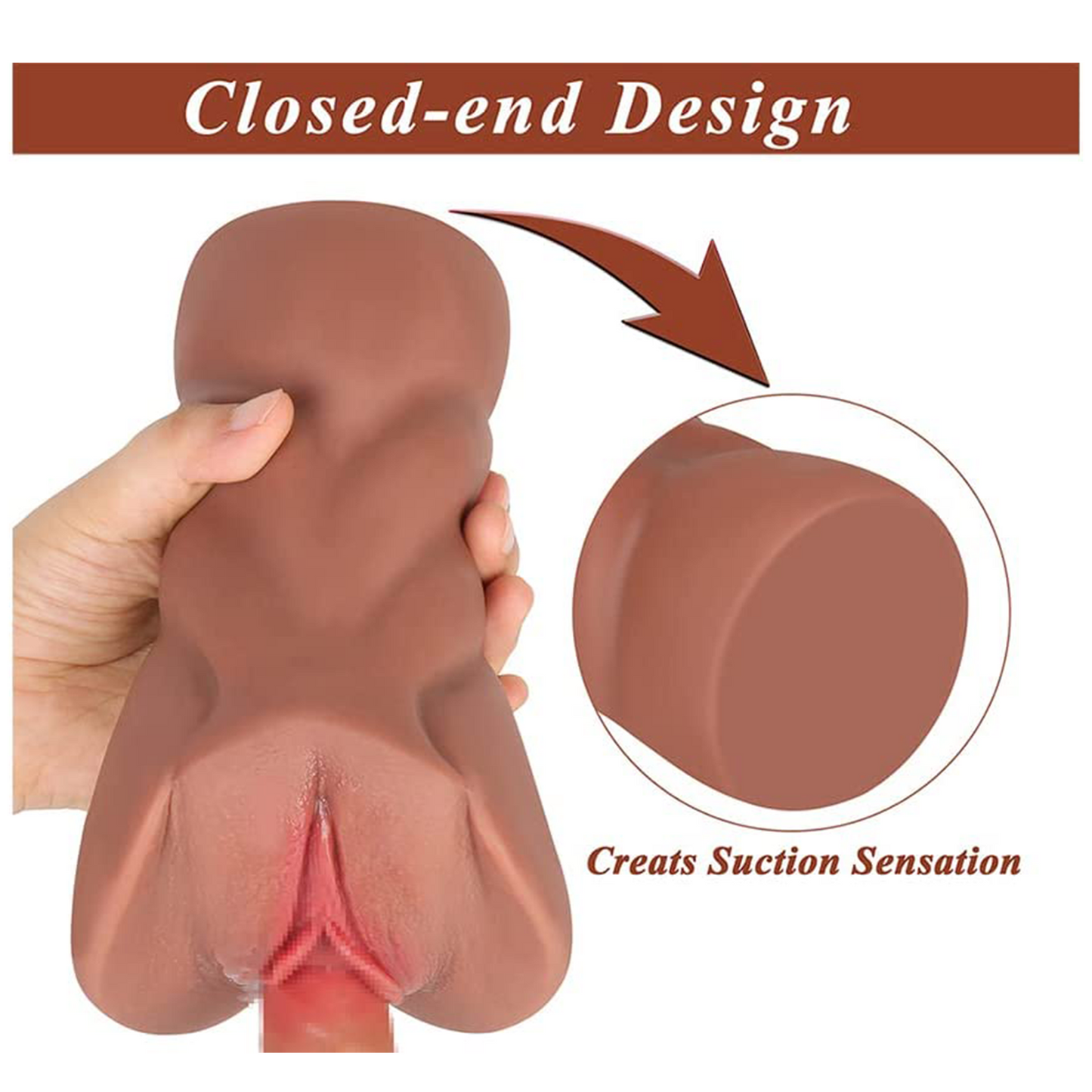 Sex toys  dubaiBrownSkinPocketPussywith3DRealisticVaginaandTightAnalforMenMasturbationPleasure1.65LBtoys  men