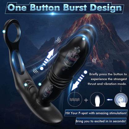 Sex toys  dubai7ModesHeadRetractableAnalPlugwithCockRingforMen,CouplesSexToystoys  men