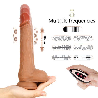 Sex toys  dubai🎁 D40RealisticThrusting&WarmingSiliconeVibratingDildowithRemoteControl8.3Inch(3 days delivery)toys  men