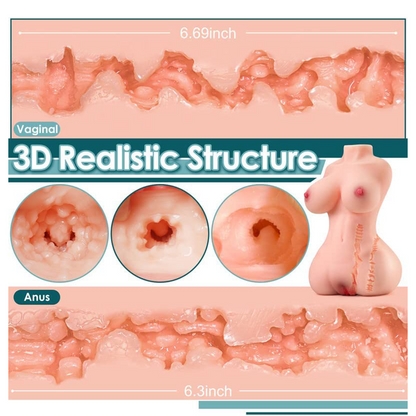sex doll uae men videoSexPocketHalfBodyDollwithRealisticTexturedPussyandSoftBigBoobs,AssHoleforAnal(1.5kg)Realistic Silicone  Style