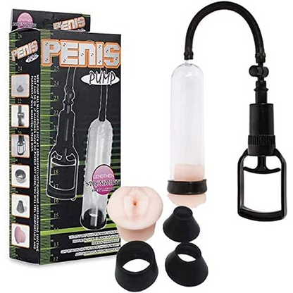 Sex toys  dubaiPenisEnlargementPumpwith1pcRealisticVaginalSleeveand3pcsPenisStrawSleevesinDifferentSizestoys  men