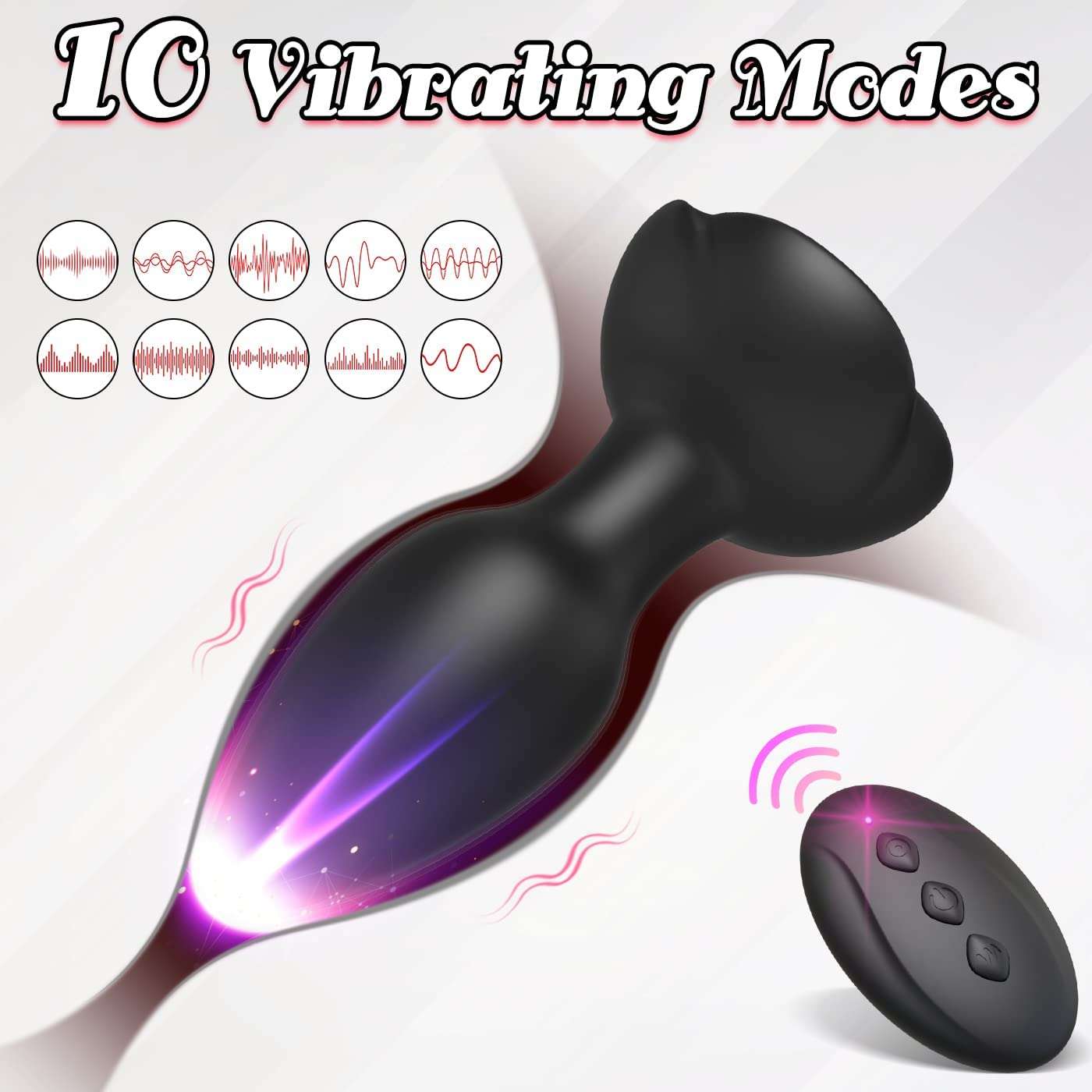 Sex toys  dubaiRemoteControlSexAnalPlugVibratorwith10Modes&RoseShapeforCoupleGamestoys  men
