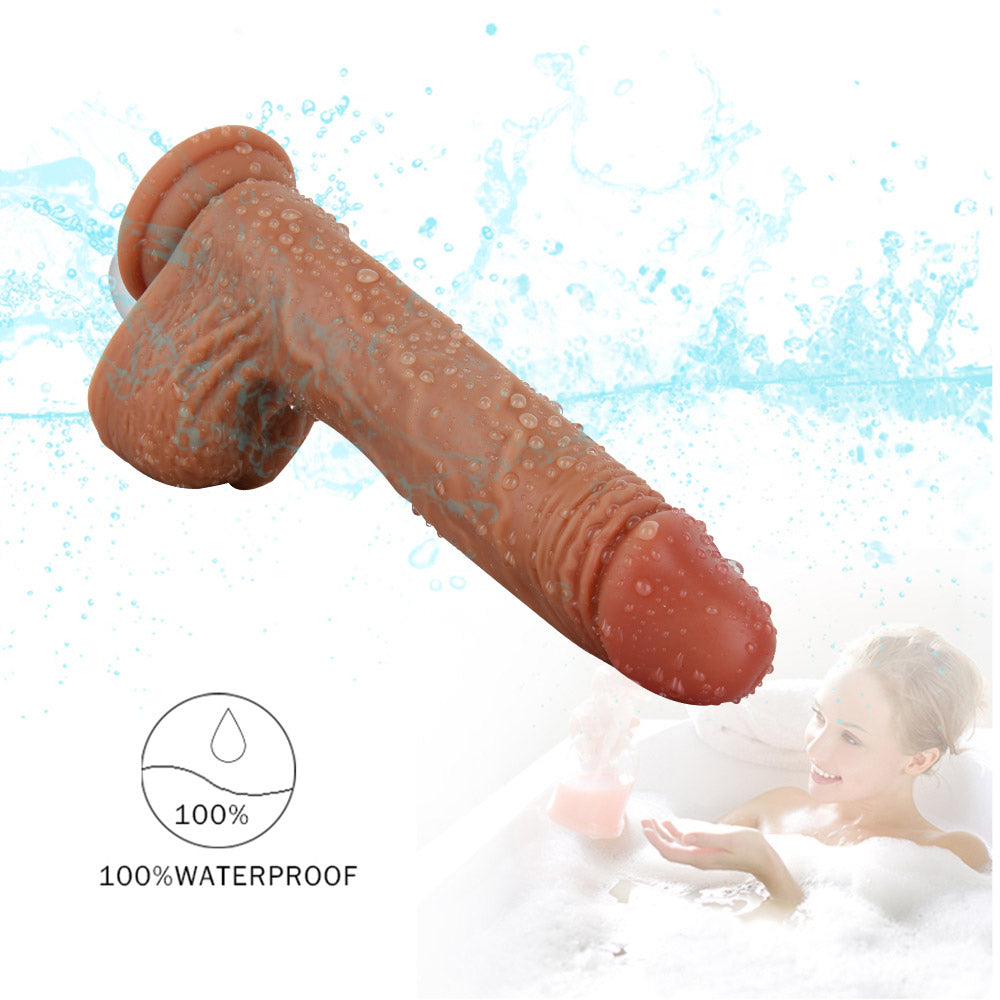 Sex toys  dubaiD43LuxeRealisticSwinging&WarmingSiliconeVibratingDildowithRemoteControl8.5Inchtoys  men