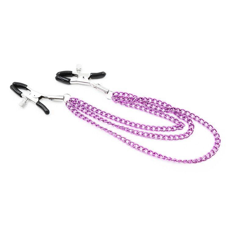 Sex toys  dubaiAdjustableNippleClampsWithMetalChain(3 days delivery)toys  men