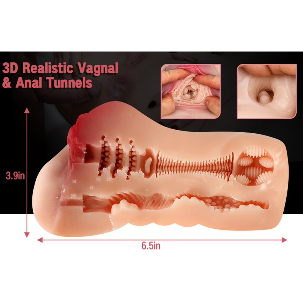 Sex toys  dubai3DRealisticVaginaandTightAnalSexStrokerwithSoftTPEMaterial0.76KGtoys  men