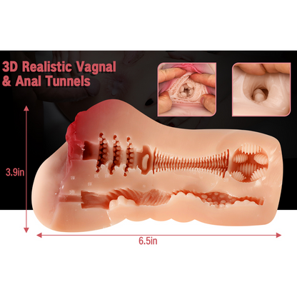 Sex toys  dubai3DRealisticVaginaandTightAnalSexStrokerwithSoftTPEMaterial0.76KGtoys  men
