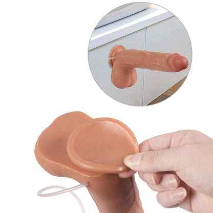 Extra Large Ultra-Realistic Silicone Dildo for Women – Squirting Function, Lifelike Texture