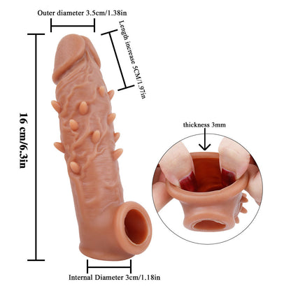 Sex toys  dubaiM2Barb2ExtraInchesPenisExtenderwithBallLooptoys  men