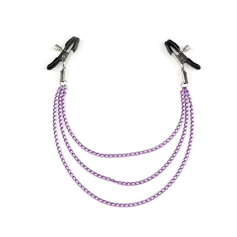Sex toys  dubaiAdjustableNippleClampsWithMetalChain(3 days delivery)toys  men