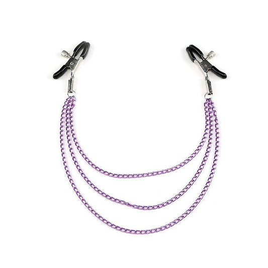Sex toys  dubaiAdjustableNippleClampsWithMetalChain(3 days delivery)toys  men