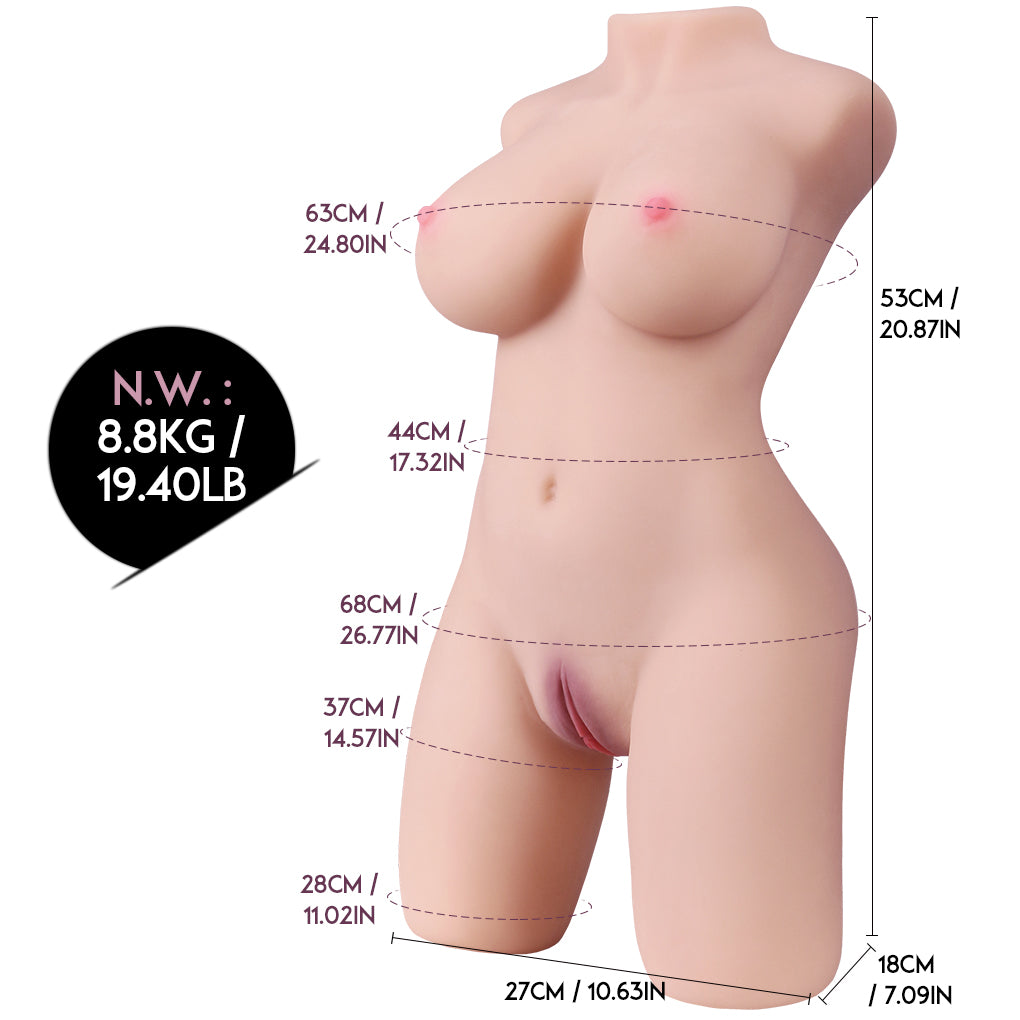 Sex toys  dubai🎁 8.8kg solid silicone bust doll male masturbation young woman ripe buttocks three intercourse(3 days delivery)toys  men